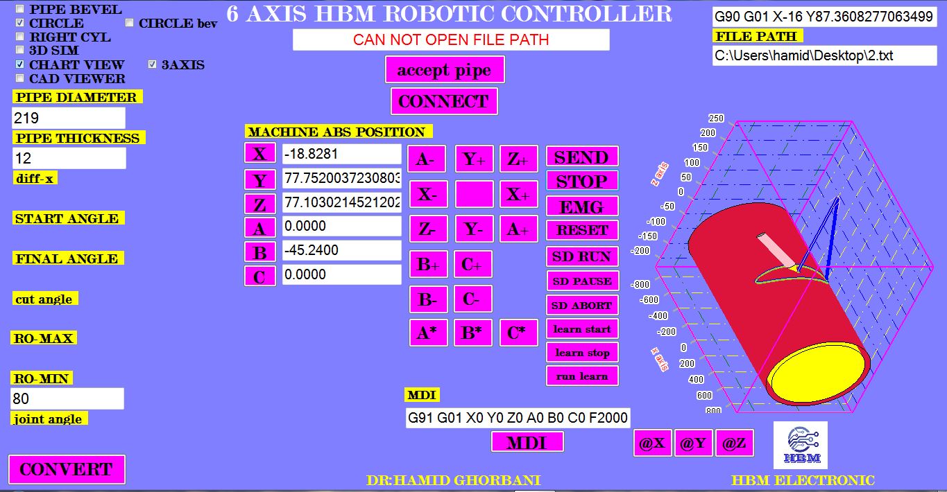 دانلود کاتالوگ کنترلر رباتیک 6 محور HBM